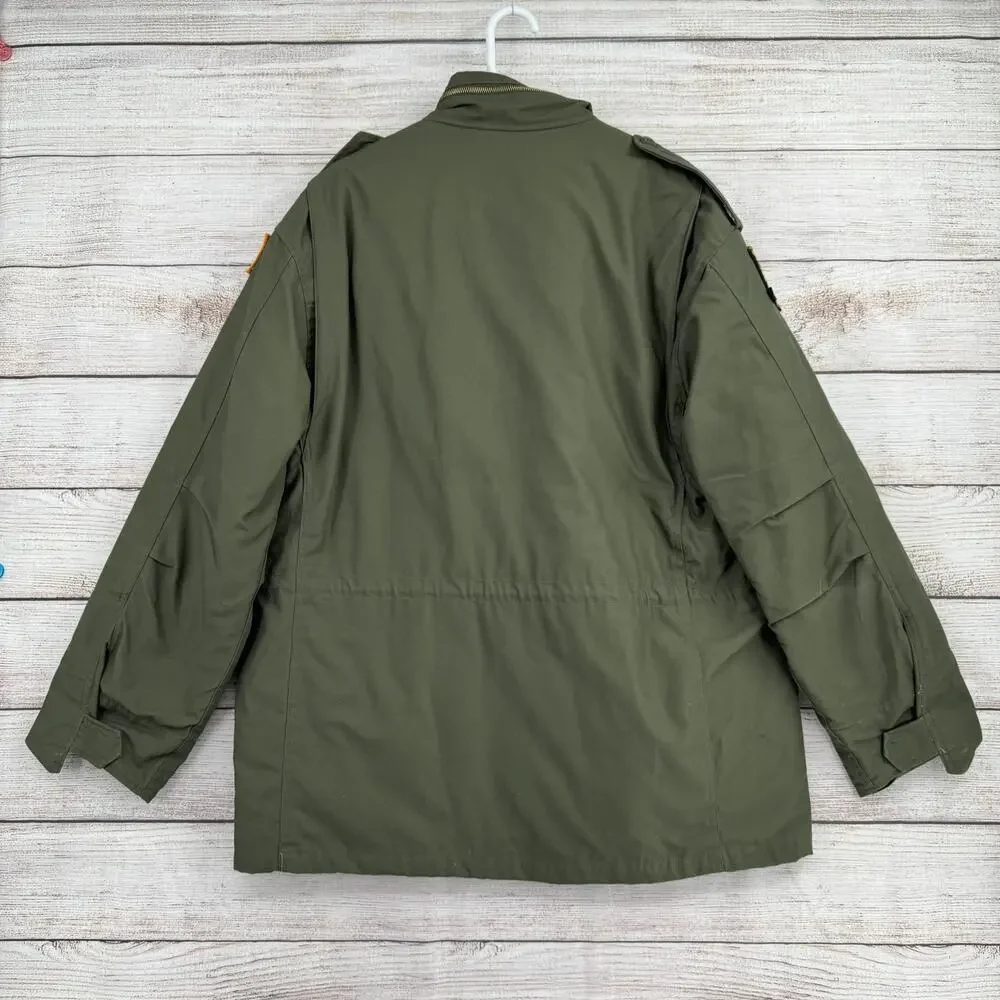 Rothco Metal Gear‎ Field Jacket M-65 Mens Large Green Solid Snake Foxhound SFG